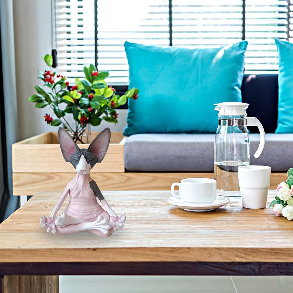 Meditating Sphynx Cat Figurine